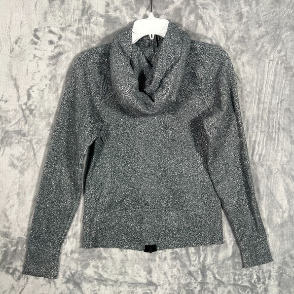 Lululemon Scuba Hoodie Womens 6 Full Zip Gray Sweatshirt Light Cotton Fleece - Picture 6 of 9